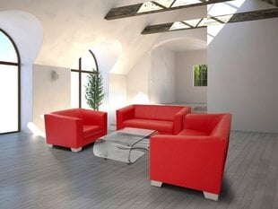 Комплект мягкой мебели Ropez Chicago 3 + 2 + 1, красный цена и информация | Комплекты мягкой мебели | kaup24.ee