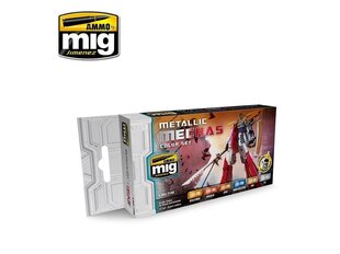 AMMO MIG - METALLIC MECHAS COLOR SET. AMIG7158 цена и информация | Принадлежности для рисования, лепки | kaup24.ee