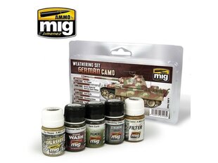 AMMO MIG - GERMAN CAMO WEATHERING SET. AMIG7443 цена и информация | Принадлежности для рисования, лепки | kaup24.ee