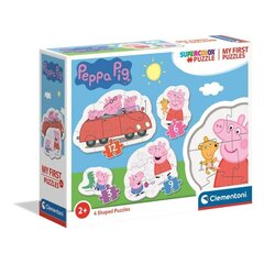 Puslede komplekt Clementoni My First Puzzle Põrsas Peppa (Peppa Pig), 3-, 6-, 9-, 12-osaline. hind ja info | Pusled | kaup24.ee