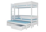 Кровать двухъярусная ADRK Furniture Etapo 80x180 см, белая