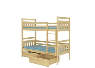 Narivoodi ADRK Furniture Ada 90x200cm, helepruun цена и информация | Детские кровати | kaup24.ee