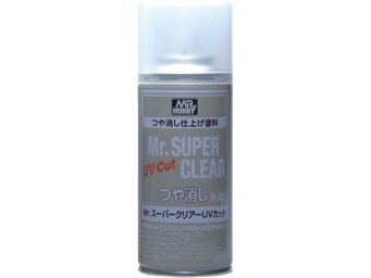 Mr.Hobby - Mr. Super Clear UV Cut Flat Spray matt lakk, 170 ml, B-523 цена и информация | Kunstitarbed, voolimise tarvikud | kaup24.ee