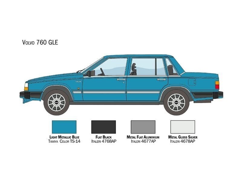 Italeri - Volvo 760 GLE, 1/24, 3623 hind ja info | Klotsid ja konstruktorid | kaup24.ee