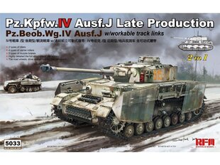 Rye Field Model - Pz.Kpfw.IV Ausf.J Late Production Pz.Beob.Wg.IV Ausf.J, 1/35, RFM-5033 hind ja info | Klotsid ja konstruktorid | kaup24.ee