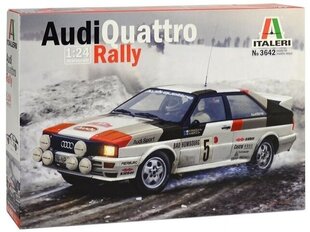 Italeri - Audi Quattro 1981 Monte Carlo Rally, 1/24, 3642 цена и информация | Конструкторы и кубики | kaup24.ee