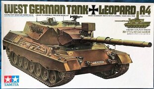 Tamiya - Westl German Leopard 1 A4 Tank, 1/35, 35112 hind ja info | Klotsid ja konstruktorid | kaup24.ee