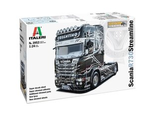 Сборная пластиковая модель Italeri - Scania R730 Streamline 4×2 Show Trucks Super Decal — Chromed Adhesive Sheet, 1/24, 3952 цена и информация | Конструкторы и кубики | kaup24.ee