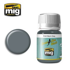 Краска AMMO MIG - PANEL LINE WASH STORM GREY, 35 мл, 1609 цена и информация | Принадлежности для рисования, лепки | kaup24.ee