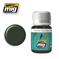 Краска, ammo mig - panel line wash dark green grey, 35ml, 1608 цена и информация | Принадлежности для рисования, лепки | kaup24.ee