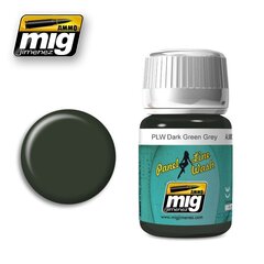 AMMO MIG - PANEL LINE WASH DARK GREEN GREY, 35ml, 1608 hind ja info | Kunstitarbed, voolimise tarvikud | kaup24.ee