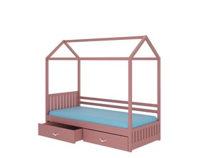 Voodi ADRK Furniture Rose 80x190 cm, roosa цена и информация | Детские кровати | kaup24.ee