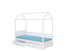Кровать ADRK Furniture Rose 90x200 см, белая цена и информация | Детские кровати | kaup24.ee