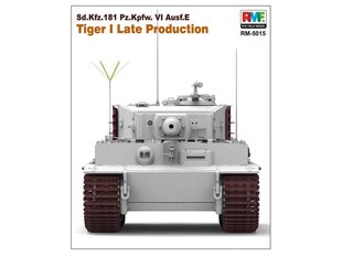 Rye Field Model - Sd.Kfz. 181 Pz.kpfw.VI Ausf. E Tiger I Late Production, 1/35, RFM-5015 цена и информация | Конструкторы и кубики | kaup24.ee