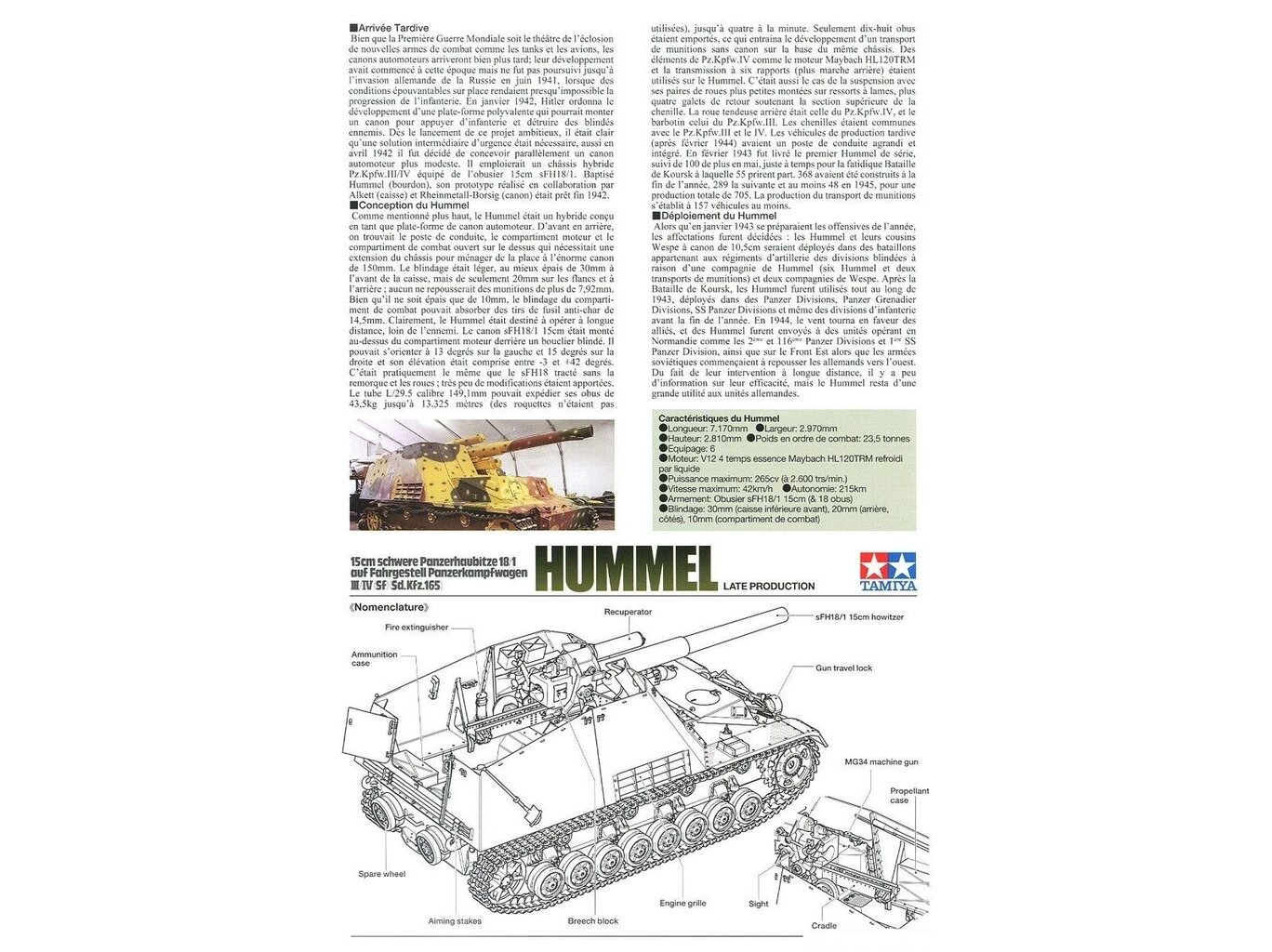 Tamiya - Sd.Kfz.165 Hummel (Late), 1/35, 35367 hind ja info | Klotsid ja konstruktorid | kaup24.ee