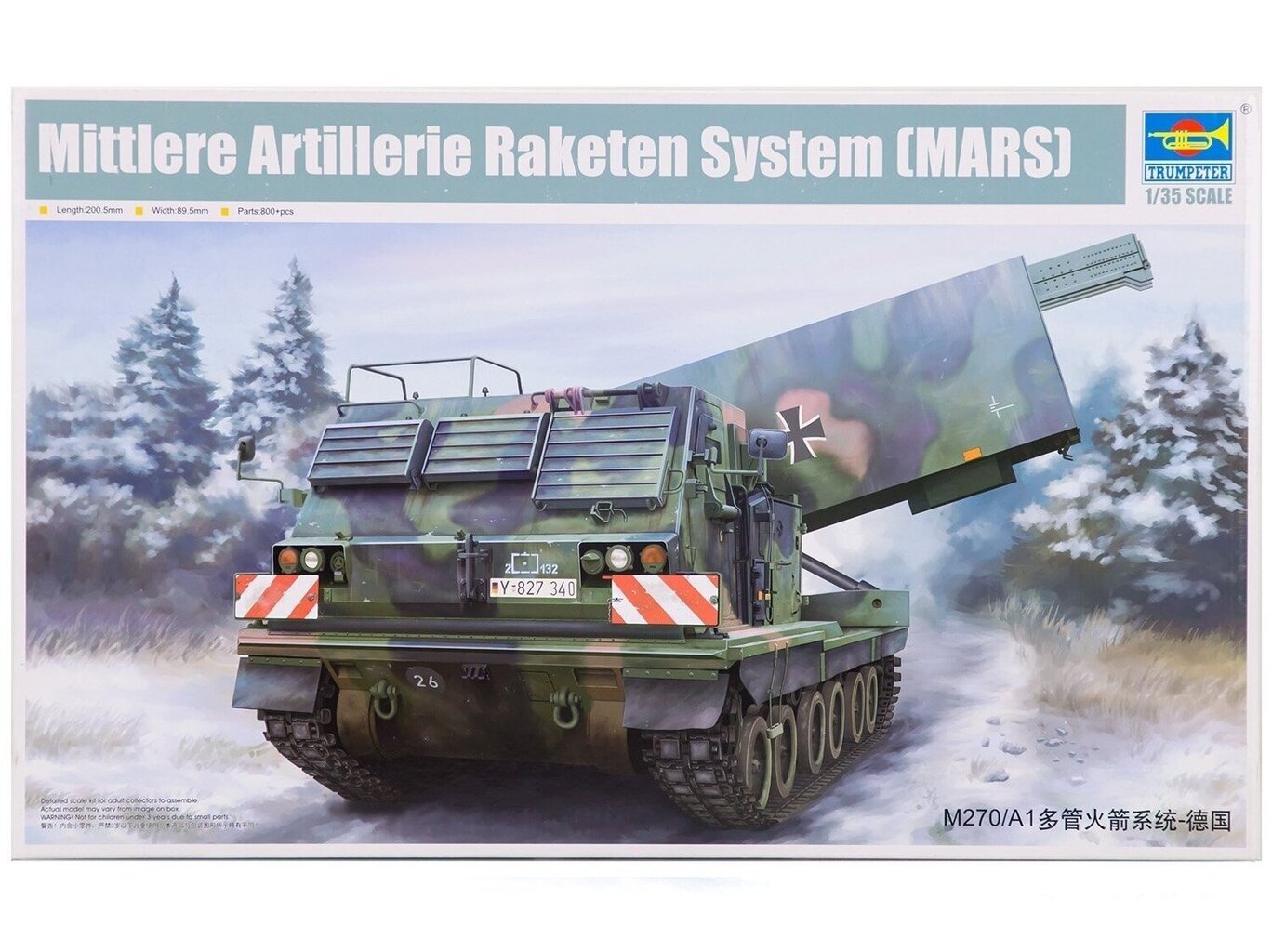 Trumpeter - Mittleres Artillerie Raketen System (MARS), 1/35, 01046 цена и информация | Klotsid ja konstruktorid | kaup24.ee