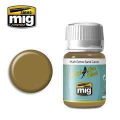 Ammo Mig - Panel Line Wash Ochre For Sand Camo, 35ml, 1622 цена и информация | Принадлежности для рисования, лепки | kaup24.ee