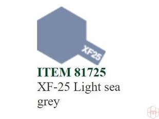 Краска Tamiya - XF-25 Light sea grey, 10 мл цена и информация | Принадлежности для рисования, лепки | kaup24.ee