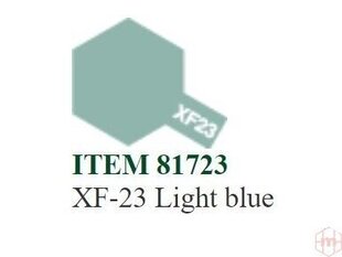 Краска Tamiya - XF-23 Light blue, 10 мл  цена и информация | Принадлежности для рисования, лепки | kaup24.ee