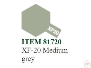 Tamiya - XF-20 Medium grey, 10ml цена и информация | Принадлежности для рисования, лепки | kaup24.ee