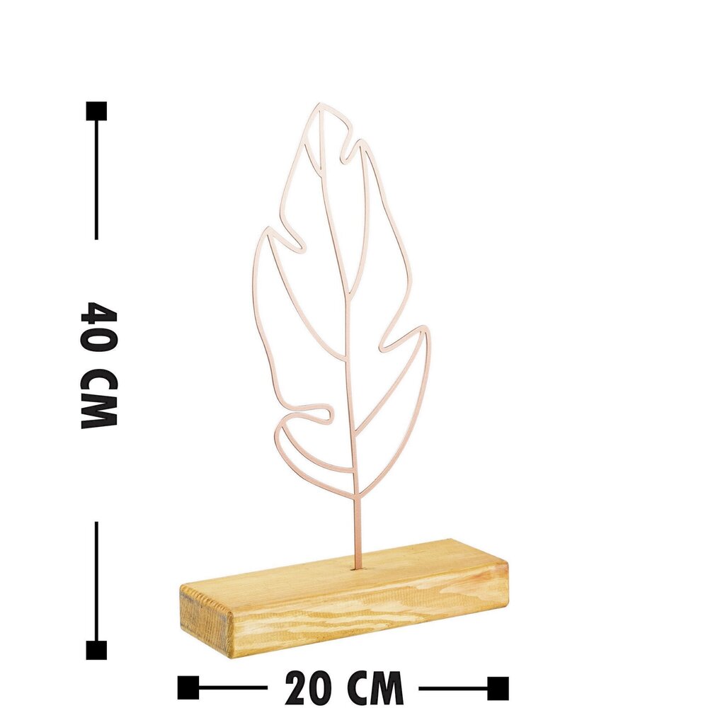 Dekoratiivne kuju Small Leaf Copper hind ja info | Sisustuselemendid | kaup24.ee