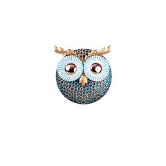 Металлическая декорация на стену Owl 3 Copper, 19x19 см цена и информация | Детали интерьера | kaup24.ee