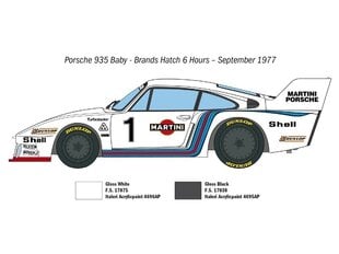 Italeri - Porsche 935 Baby, 1/24, 3639 hind ja info | Klotsid ja konstruktorid | kaup24.ee