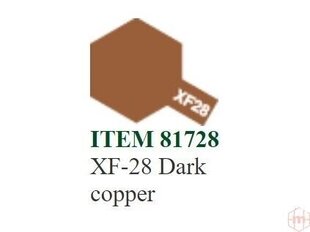 Tamiya - XF-28 Dark copper, 10ml hind ja info | Kunstitarbed, voolimise tarvikud | kaup24.ee