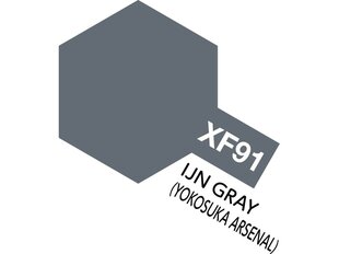 Tamiya - XF-91 IJN Gray (Yokosuka arsenal), 10ml hind ja info | Kunstitarbed, voolimise tarvikud | kaup24.ee