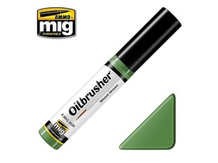 Масляная краска с аппликатором с тонкой кистью AMMO MIG - Oilbrusher - WEED GREEN цена и информация | Принадлежности для рисования, лепки | kaup24.ee