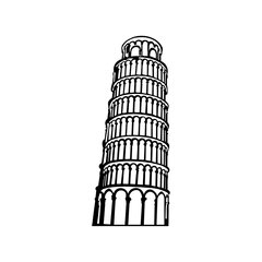 Металлическая декорация на стену Pisa Tower, 27.5x70 см цена и информация | Детали интерьера | kaup24.ee