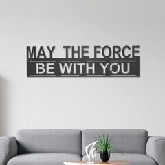 Metallist seinadekoratsioon The Force, 65x20 cm цена и информация | Детали интерьера | kaup24.ee