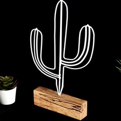 Dekoratiivne kuju Cactus White цена и информация | Детали интерьера | kaup24.ee
