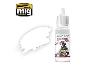 AMMO MIG - WHITE FOR FIGURES, 17ml. F501 цена и информация | Принадлежности для рисования, лепки | kaup24.ee