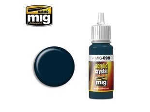 AMMO MIG - CRYSTAL BLACK BLUE, 17ml. 0099 hind ja info | Kunstitarbed, voolimise tarvikud | kaup24.ee