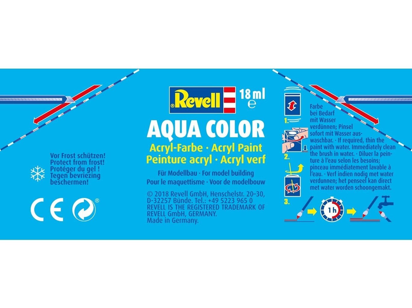 Revell - Aqua Color, Clear, Matt, 18ml, 36102 hind ja info | Kunstitarbed, voolimise tarvikud | kaup24.ee