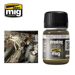 Краска AMMO MIG - STREAKING GRIME FOR INTERIORS, 35 мл, 1200 цена и информация | Принадлежности для рисования, лепки | kaup24.ee