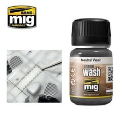 Краска Ammo mig - neutral wash, 35ml, 1010 цена и информация | Принадлежности для рисования, лепки | kaup24.ee