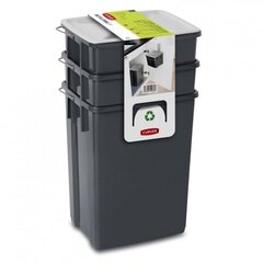 Набор для мусора Biobox 2x10л + 6л серый цена и информация | Мусорные баки | kaup24.ee