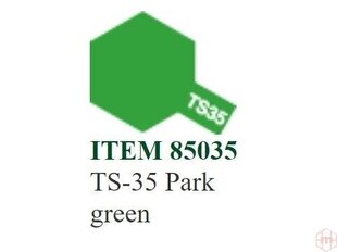 Värv Tamiya - TS-35 Park green, 100ml hind ja info | Kunstitarbed, voolimise tarvikud | kaup24.ee