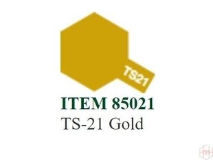 Распыляемая краскаTamiya TS-21 Gold, 100 ml цена и информация | Принадлежности для рисования, лепки | kaup24.ee