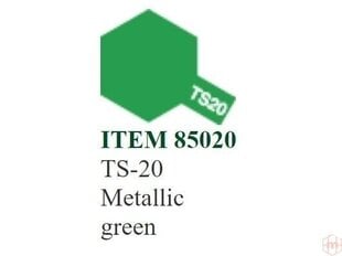 Краска Tamiya - TS-20 Metallic green, 100 мл цена и информация | Принадлежности для рисования, лепки | kaup24.ee