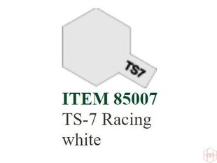 Värv Tamiya - TS-7 Racing white, 100ml hind ja info | Kunstitarbed, voolimise tarvikud | kaup24.ee