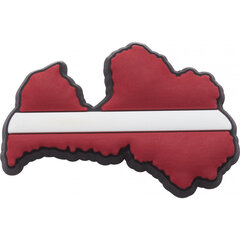 Значок Crocs™ Crocs LATVIAN FLAG G0451409-MU 164855 цена и информация | Детские резиновые сабо | kaup24.ee