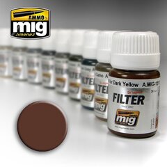 Краска AMMO MIG - BROWN FOR WHITE, 35 мл, 1500 цена и информация | Принадлежности для рисования, лепки | kaup24.ee