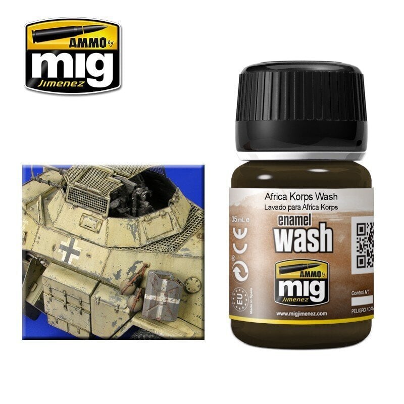 AMMO MIG - AFRIKA KORPS WASH, 35ml, 1001 hind ja info | Kunstitarbed, voolimise tarvikud | kaup24.ee