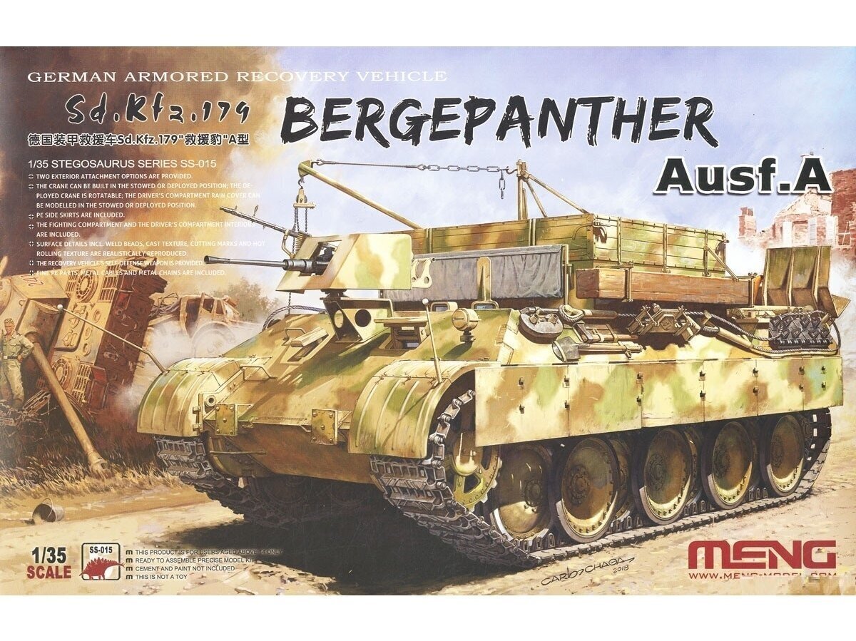 Meng Model - Bergepanther Ausf.A, 1/35, SS-015 цена и информация | Klotsid ja konstruktorid | kaup24.ee