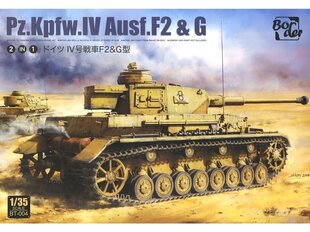 Border Model - Pz.Kpfw.IV Ausf. F2 & G, 1/35, BT-004 цена и информация | Конструкторы и кубики | kaup24.ee