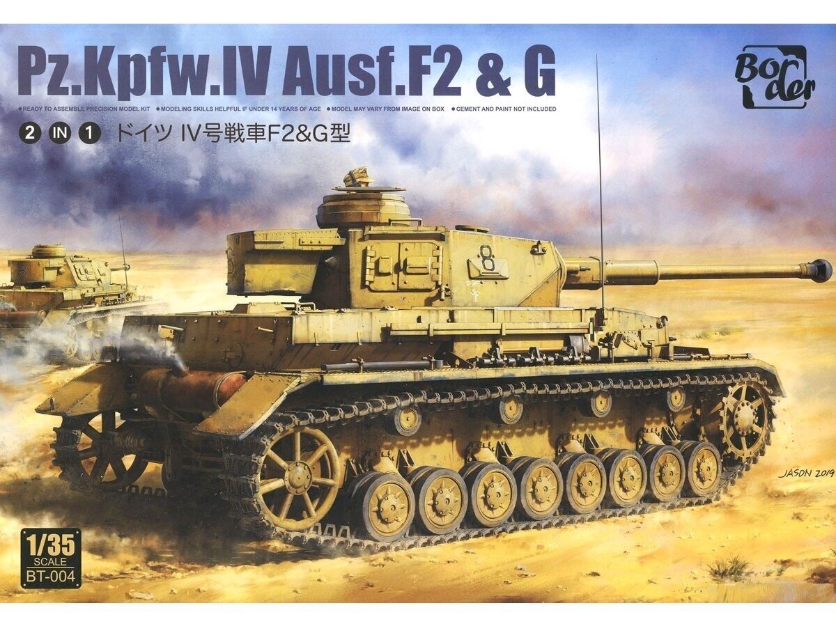 Border Model - Pz.Kpfw.IV Ausf. F2 & G, 1/35, BT-004 hind ja info | Klotsid ja konstruktorid | kaup24.ee