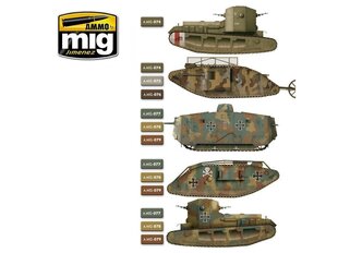 AMMO MIG - I WW BRITISH & GERMAN COLORS. AMIG7111 hind ja info | Kunstitarbed, voolimise tarvikud | kaup24.ee